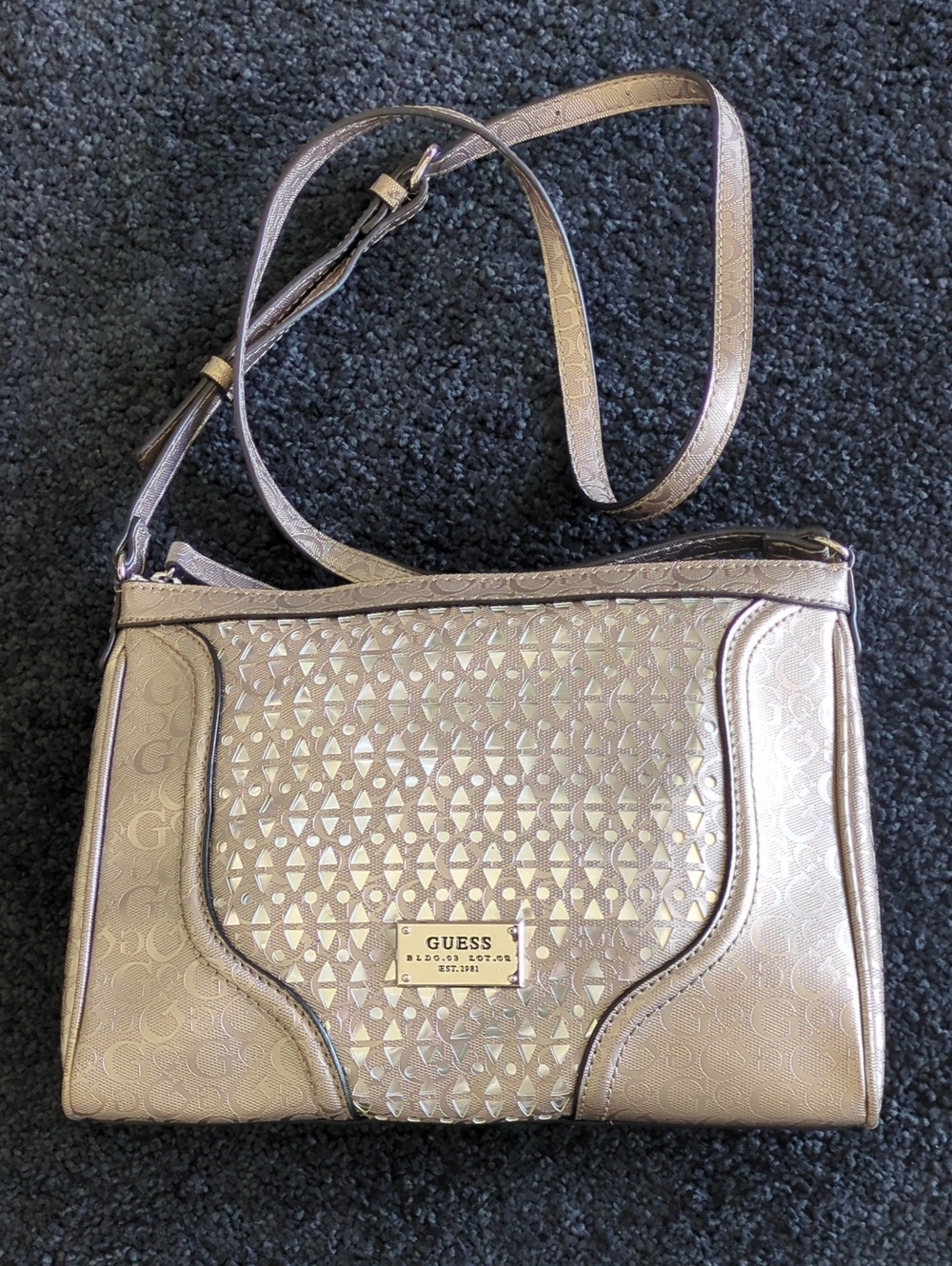 GUESS Metallic Silver Bag